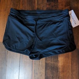 Athleta Kata Surge Swim Short, Black, Size Small